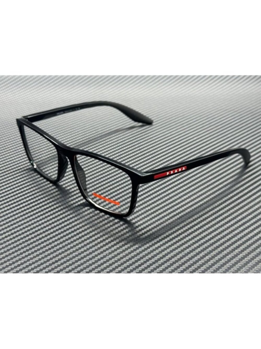 New Prada Linea Rossa Men Black Eyeglasses 56-17-145